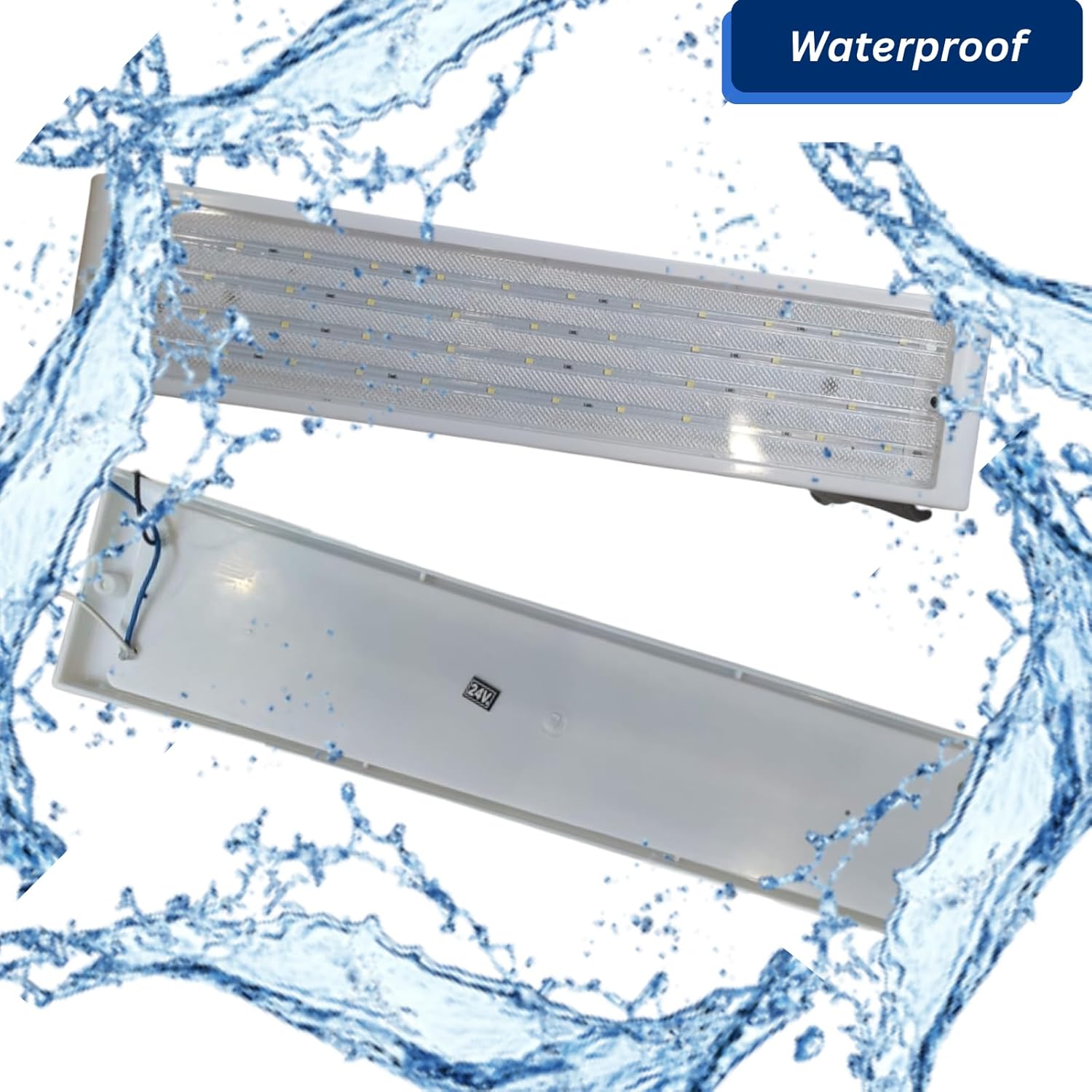 24V Led Interior TEM Camper Lights Light Bar Led Strip Lights With For Enclosed Cargo Trailer, RV/Camper/Car/Trailer/Boat Cool Natural White 45 SMD/LED