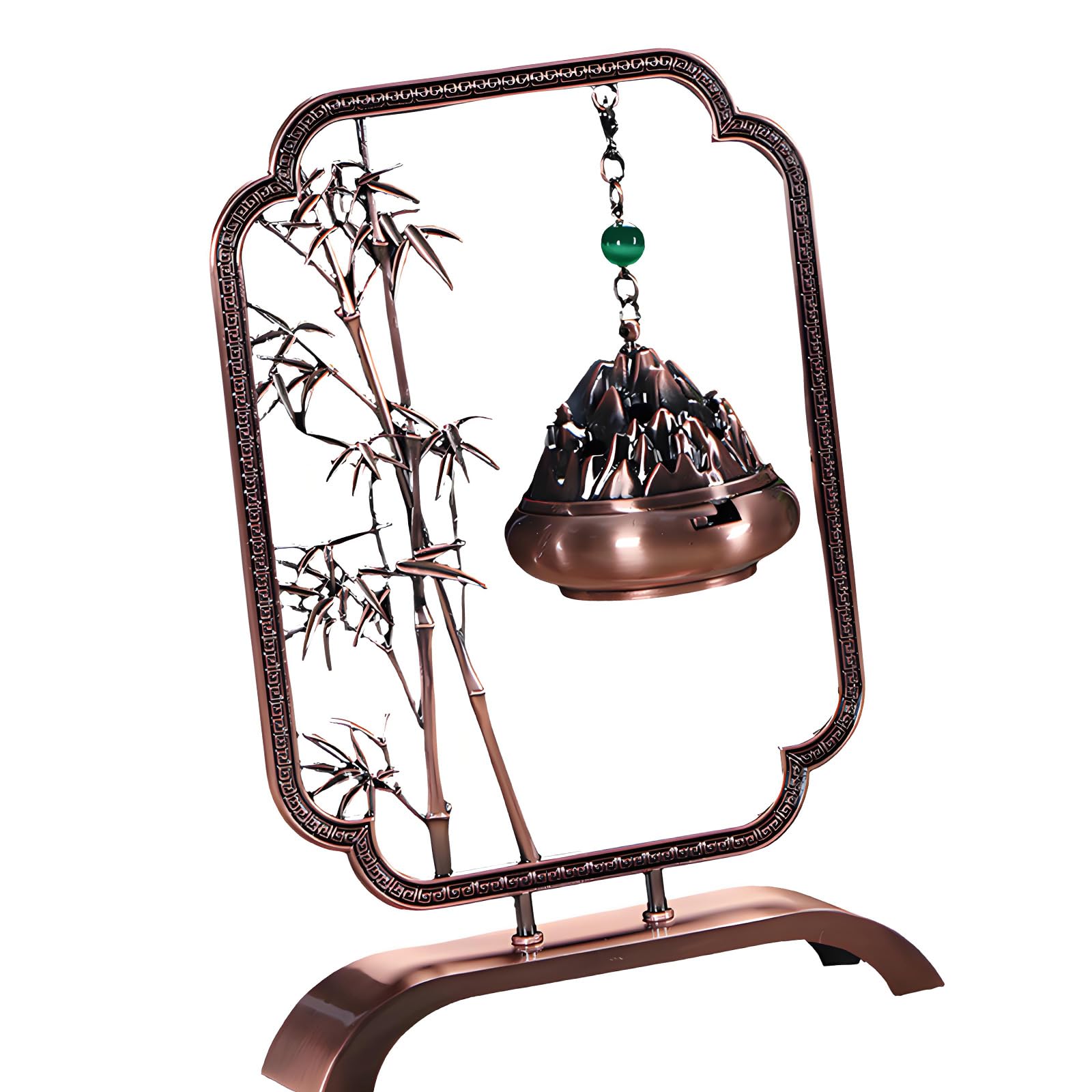 Chinese Hanging Incenses Burners with Pattern Alloy Aromatherapies Diffuser Censers for Indoor Use Bronze Incenses Holder
