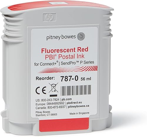 Miniatura 2 de Pitney Bowes 787-0 Cartucho de tinta estándar para sistemas de correo SendPro serie P/Connect+, tinta roja, 1.9 fl oz