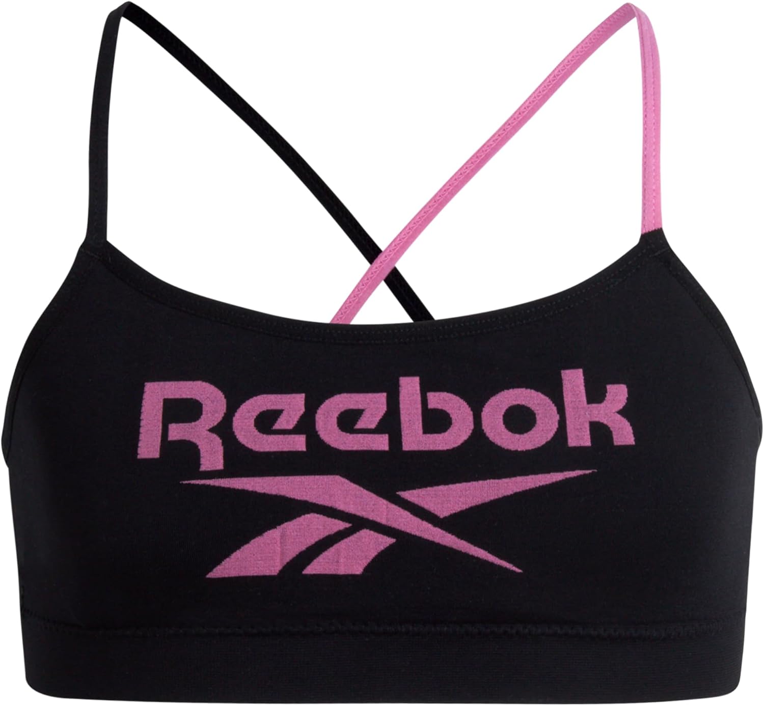 Reebok Girls Training Bras - 2 Pack Girls Bras Racerback Crop Cami Bralette with Removable Pads - Soft Seamless Bra for Teens - Image 4