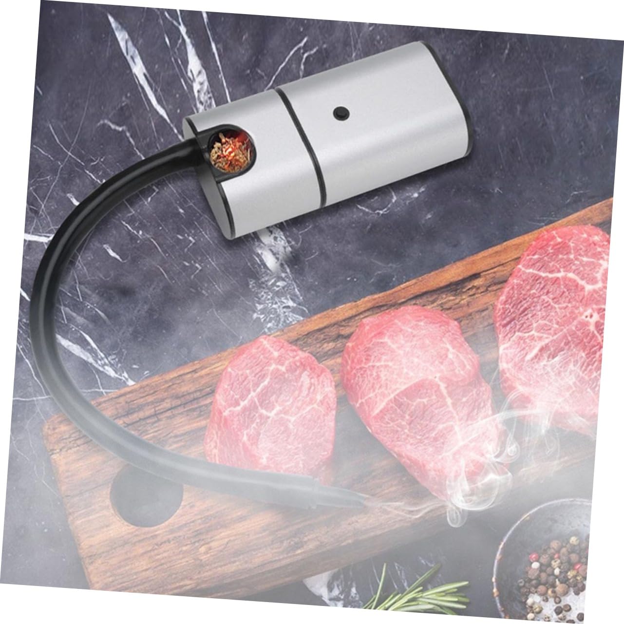 Affumicatore Portatile Infusore Per Cucina Molecolare Kit Per Affumicare Cocktail Alimenti Leggero Compatto
