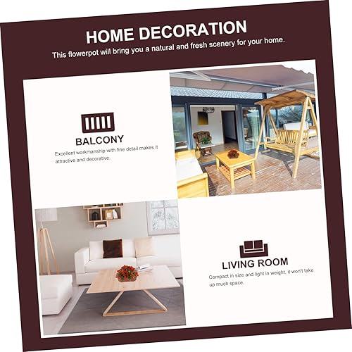 Miniatura 4 de NOLITOY Macetas rectangulares de plástico para interiores Suculentas para interiores, macetas cuadradas de plástico, macetas estrechas y