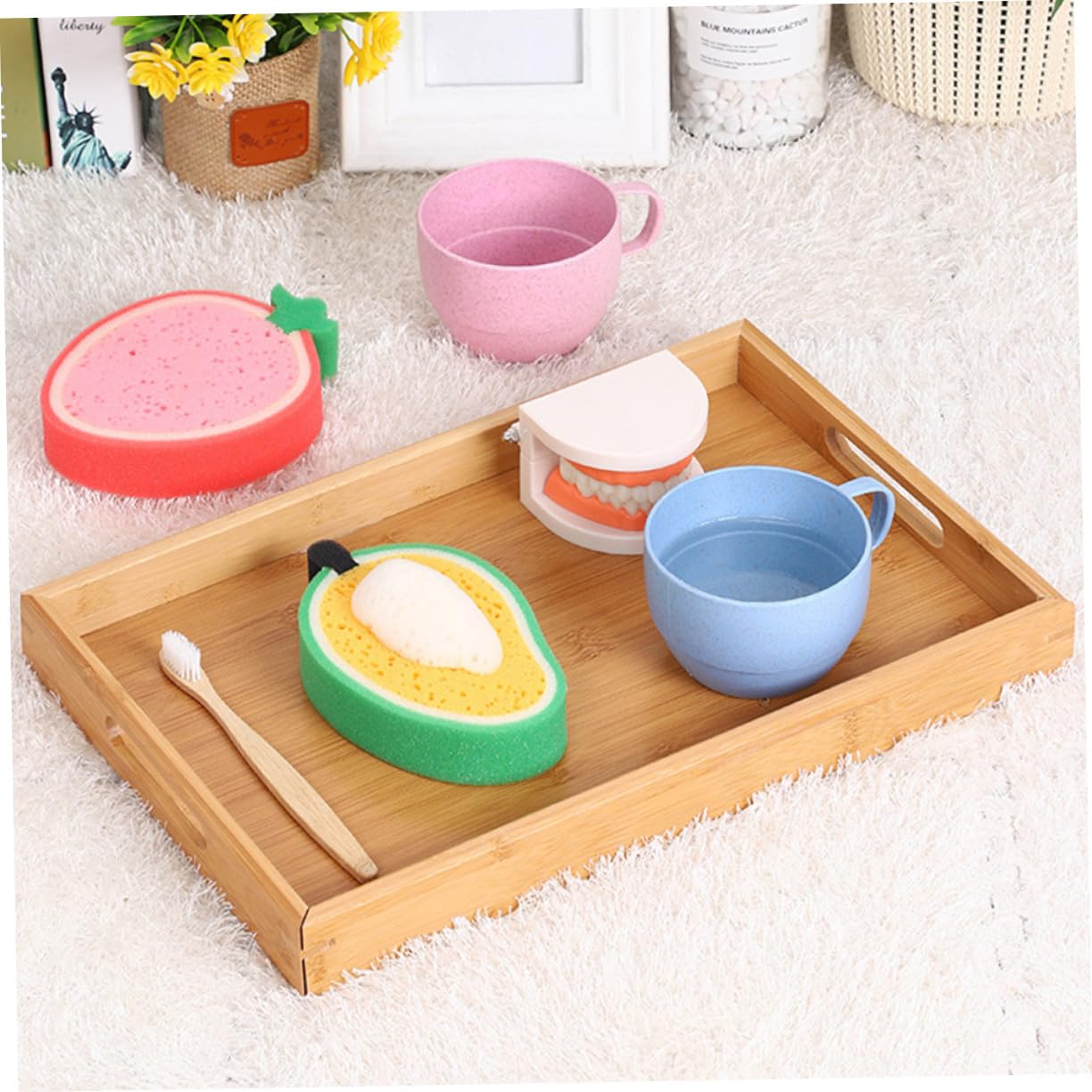 Giocattolo Educativo in Legno Montessori 1 Pezzo Beige