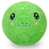 Indoor Silent Soccer Ball for Toddlers 1-3 Soft Inflatable Dinosaur Plush Ball with Pump for Home Outdoor Activities Easter Birthday Gifts