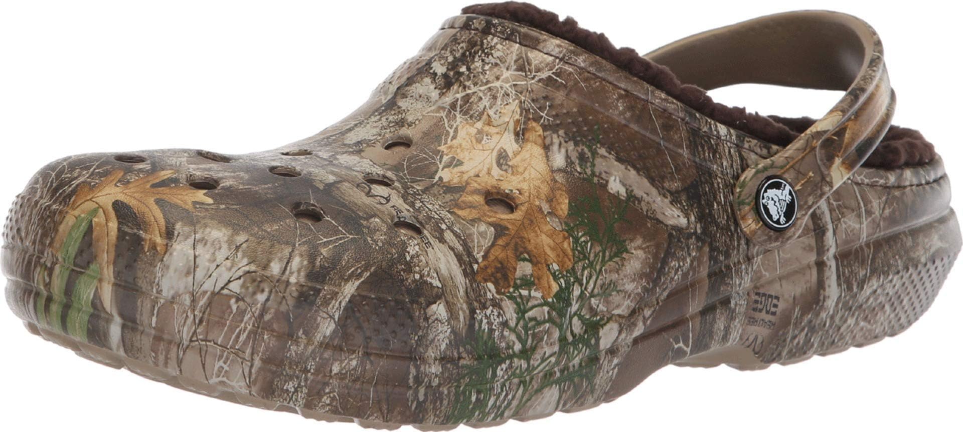 CrocsClassic Lined Realtree Edge Clog Chocolate/Chocolate Realtree Men's 5, Women's 7 Medium