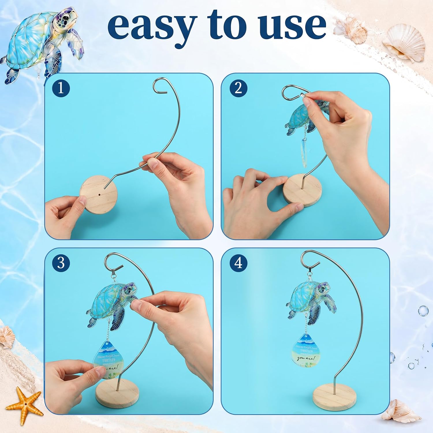 Mifoci 4 Pcs Sea Turtle Gifts Set for Women image 3