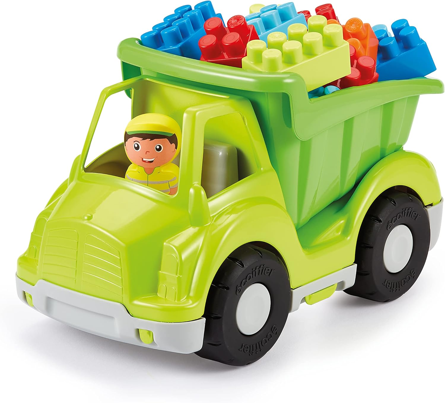 Jouets Ecoiffier – 1483X6 – Filled Truck – Abrick – Construction Game for Children – From 18 Months – Made in France