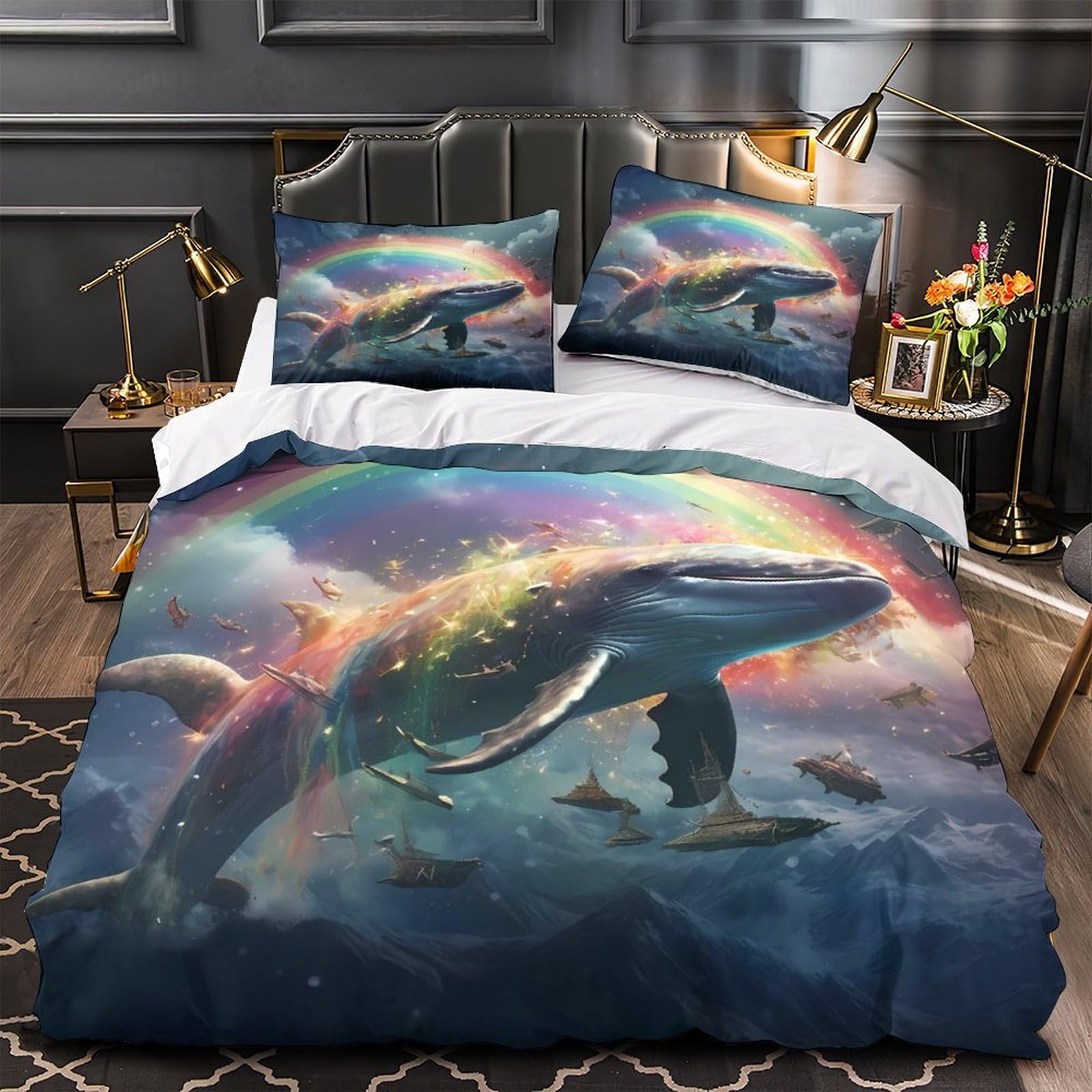 Housse de couette cowboys de l'Ouest lit 260x220 microfibre imprimé 3D