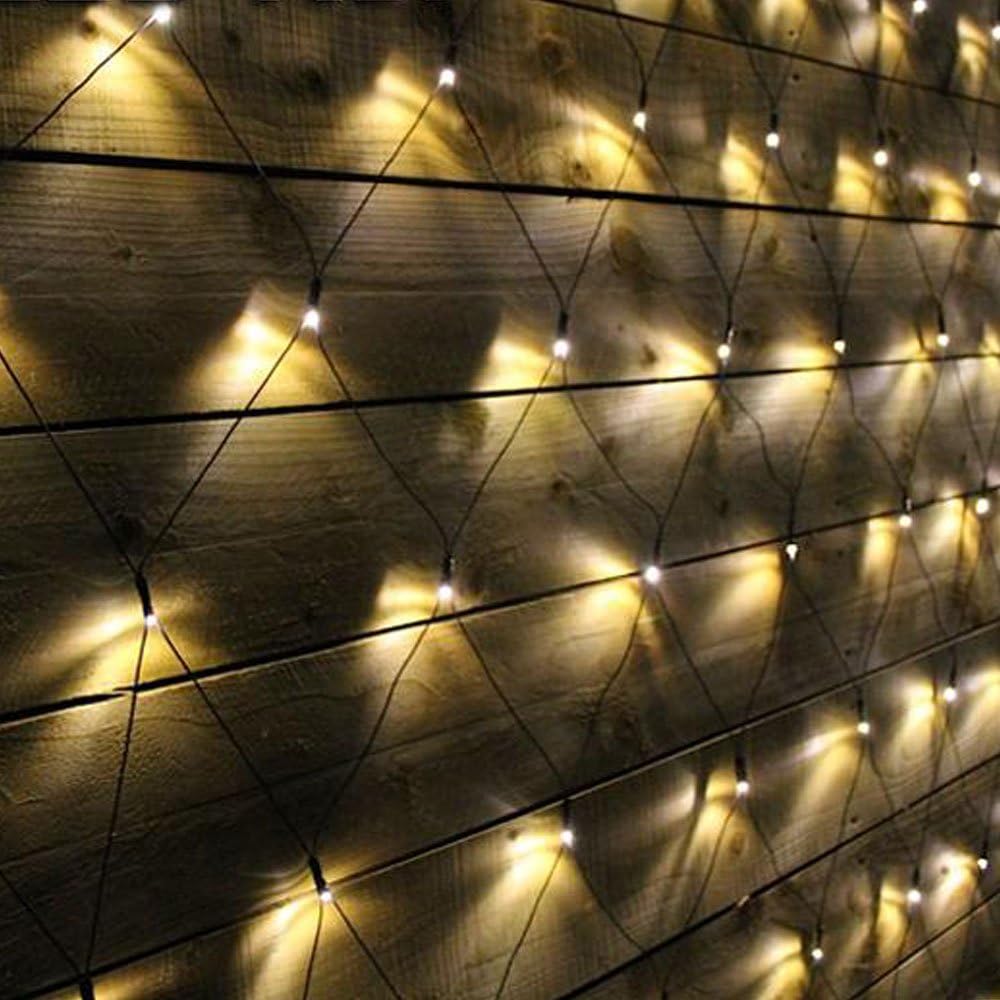 JnDee Fully Waterproof Low Voltage Fairy Net Lights 3M X 2M (10X7 ft ...