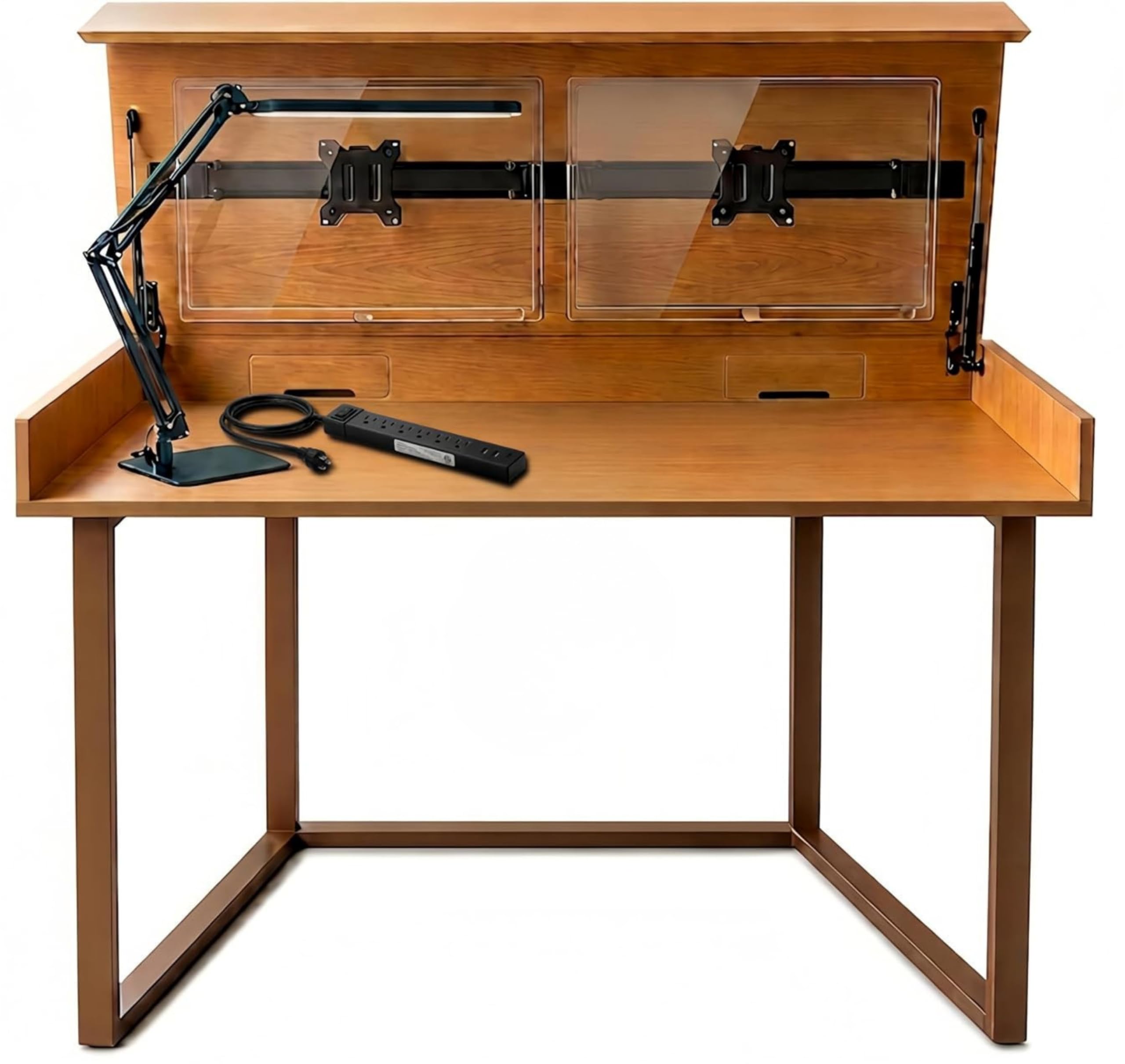 Photo 1 of Generic Convertible Table-to-Desk with Lamp