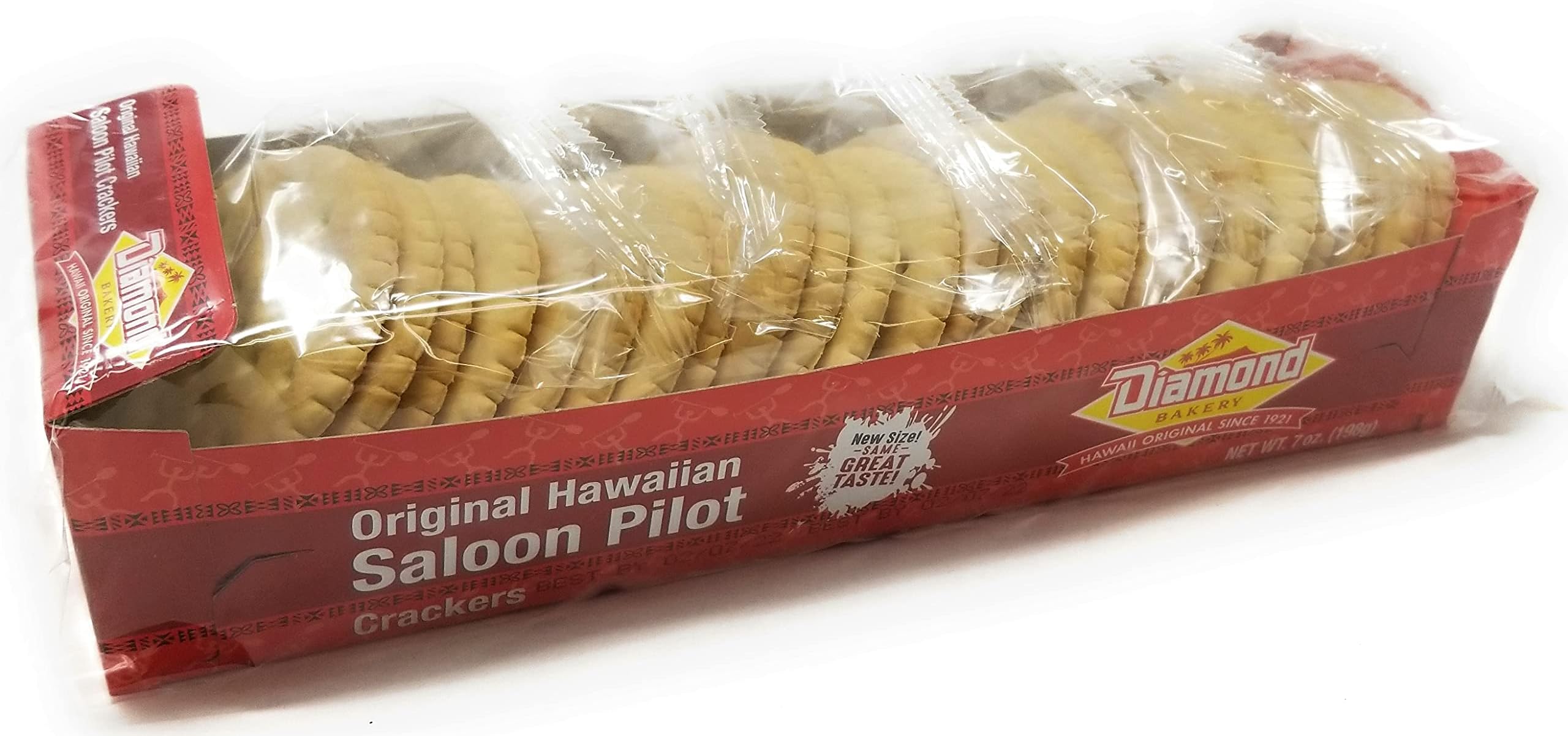 Hawaiian Saloon Pilot Crackers New Handy Size - 7 ounce (198g)