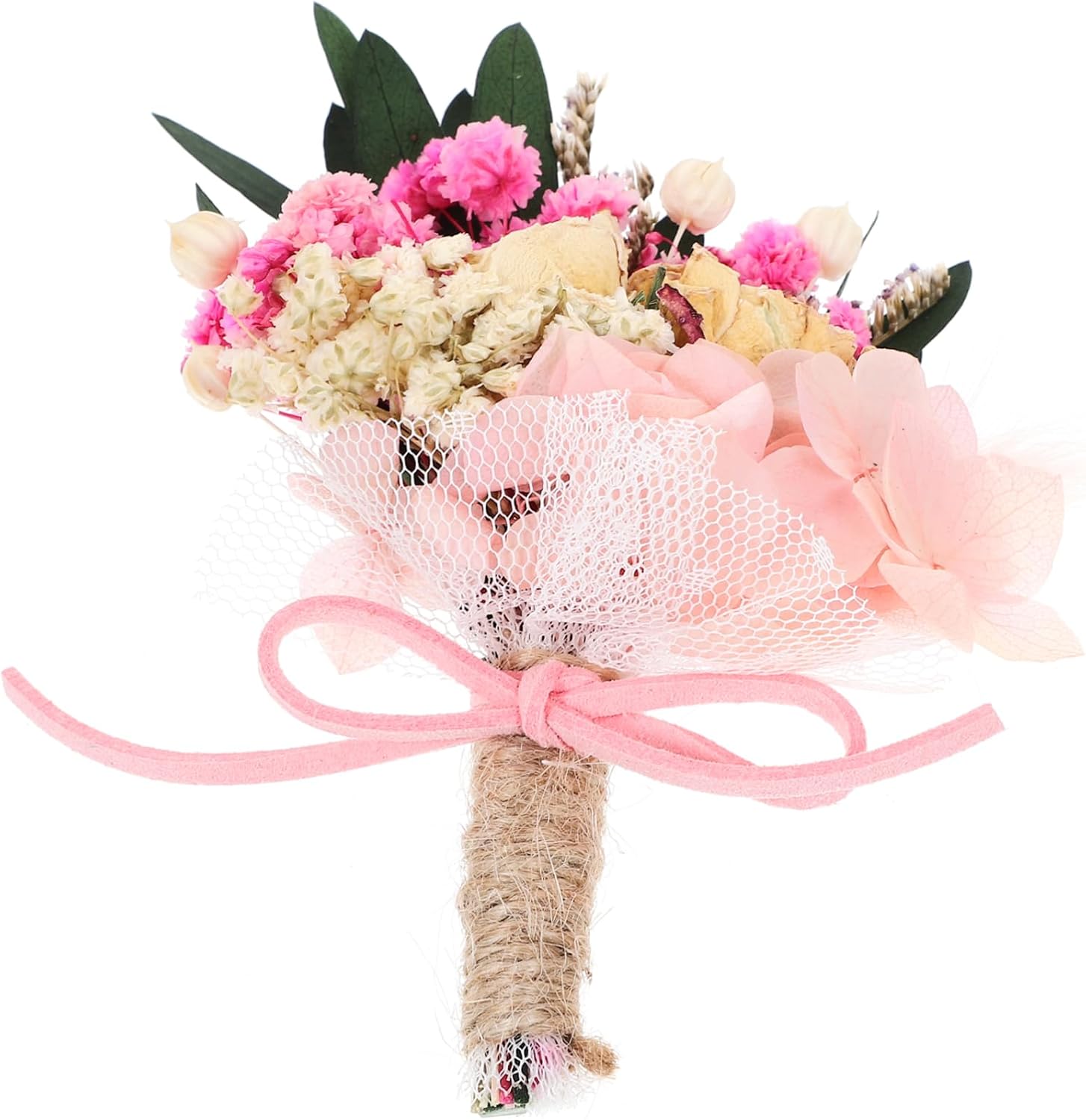 Bride Groom Boutonniere Dried Flowers Vintage Mini Hydrangea Corsage for Weddings Anniversaries and Special Events Elegant Floral Accessory for Groomsmen and Guests