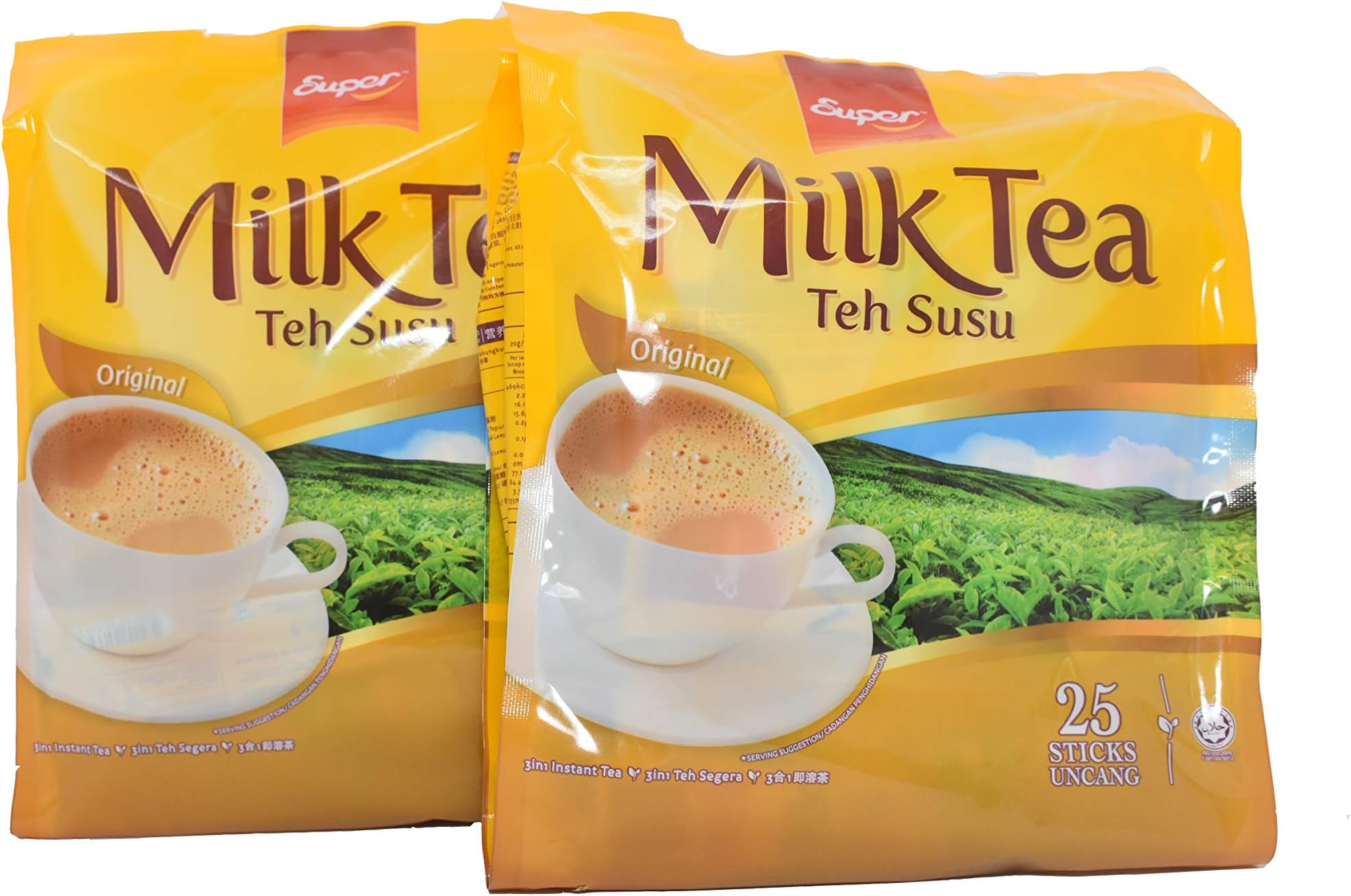 SUPER Milk Tea Original 2 Packs (Total 50 sticks)