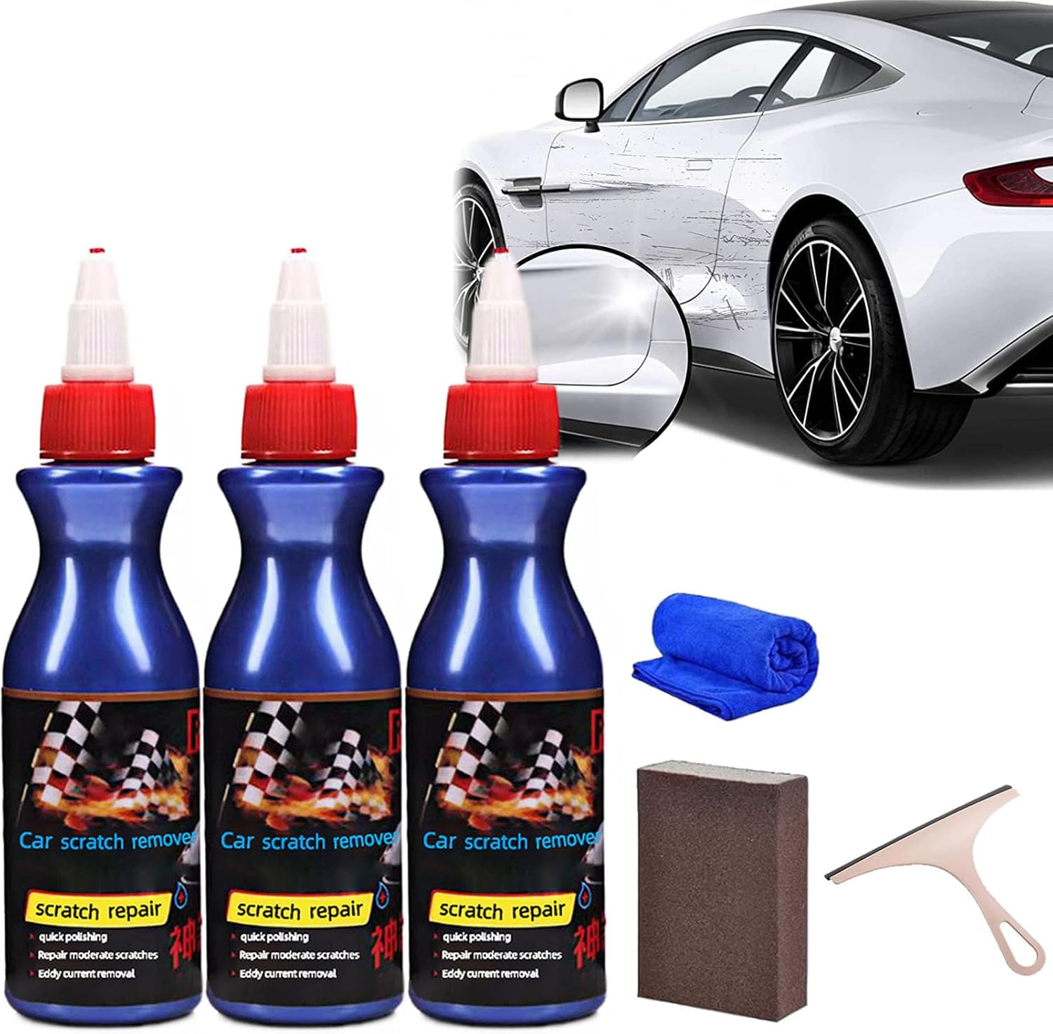 Scratch Repair Wax For Car, Car Scratch Remover, Nano Car