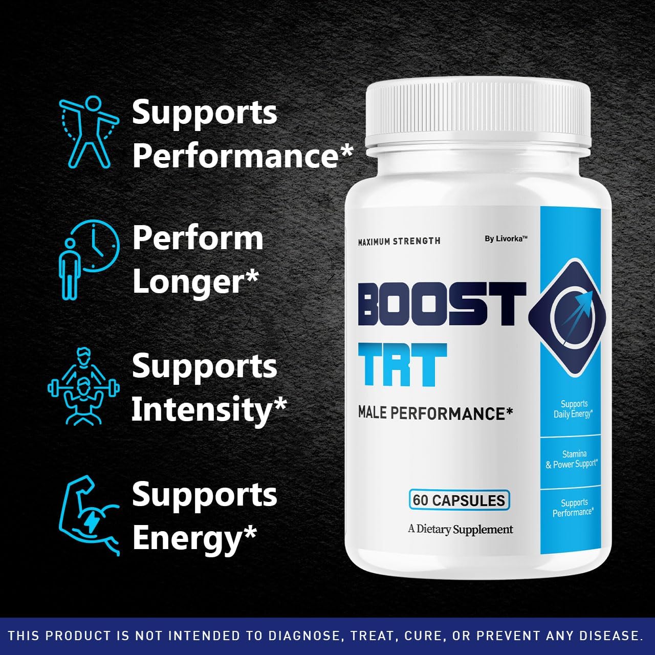 BoostTRT Maximum Strength Capsules - Official BoostTRT Premium Advanced Formula Supplement Pills Natural Daily Support Multivitamin for Overall Health & Wellness, 60 Capsules for 1 Month - Image 2