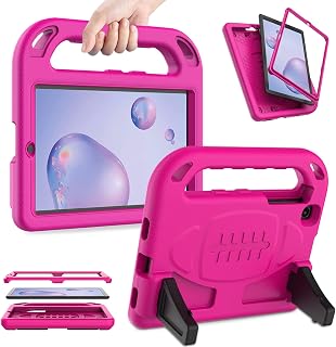 AVAWO Kids Case for Samsung Galaxy Tab A 8.4 SM-T307 (2020) - Built in Screen Protector - Shock Proof Lightweight Convertible Stand Kids Friendly Case for Galaxy Tab A 8.4-inch Release in 2020, Rose