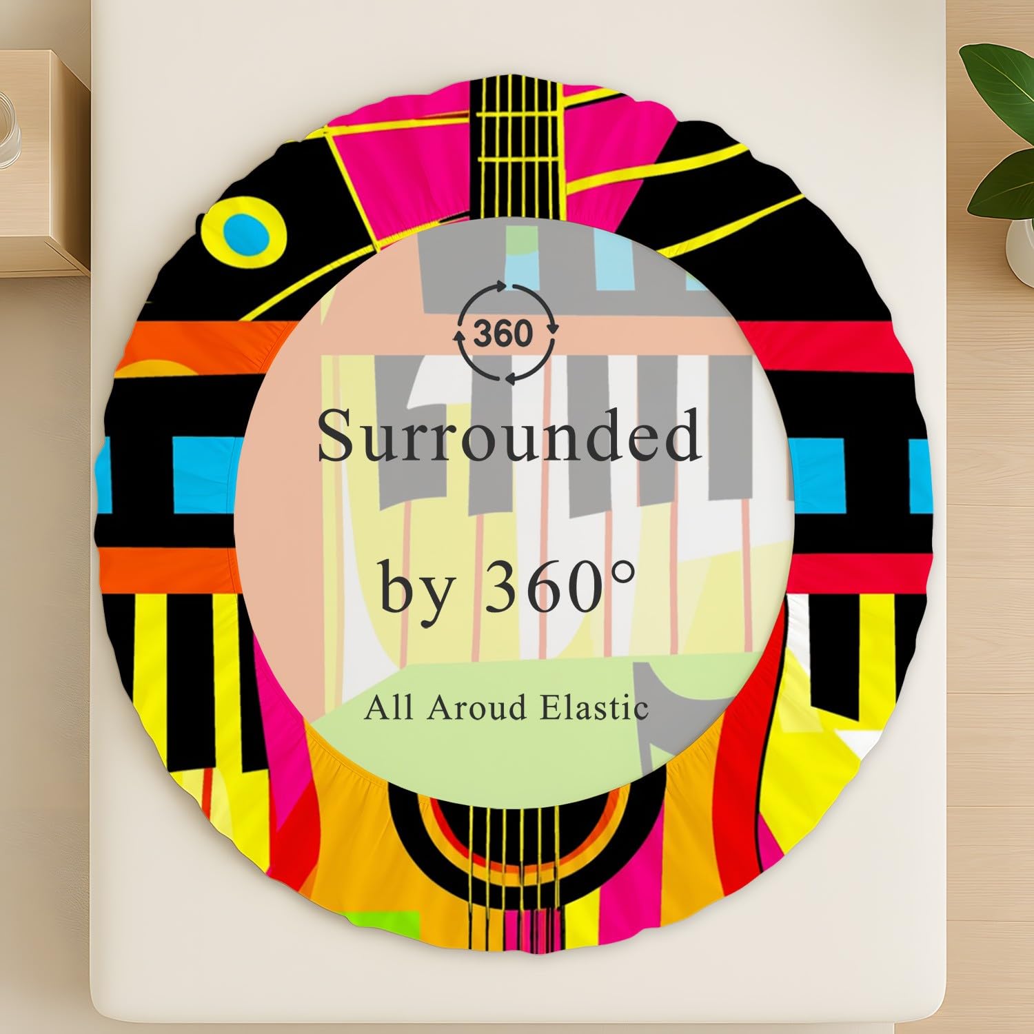 Rock Music - Sábana bajera ajustable (90 x 200 x 30 cm, 2 piezas, diseño pop art de guitarra, piano, juego de sábanas para niños, adolescentes y adultos, suave microfibra, decoración