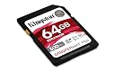 Kingston Canvas React Plus 64GB SD Card | SDXC UHS-II | 300R/260W U3 V90 | Full HD/4K/8K | SDR2/64GB gallery image
