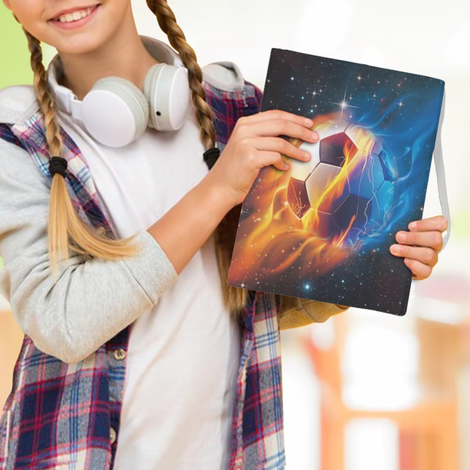 Rnyleeg Copertine per libri a tema sportivo per libri di testo, 6 pezzi, elasticizzabili, per studenti scolastici, ragazzi, riutilizzabili, protezione per libri in brossura per romanzi e quaderni