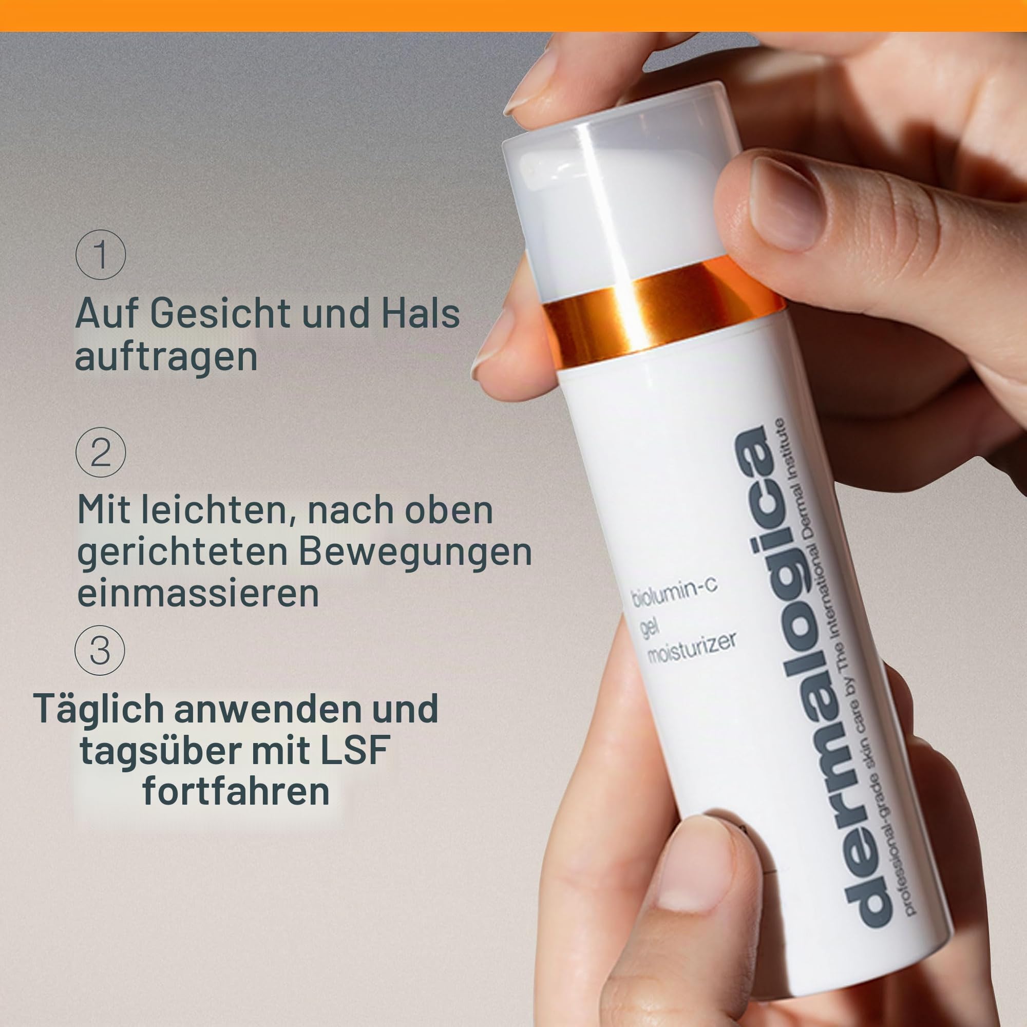 Dermalogica BioLumin-C Vitamin C Gel-Feuchtigkeitspflege 50ml | Leichte Vitamin-C-Gelpflege, die hydratisiert und der Haut gesunde Strahlkraft verleiht.