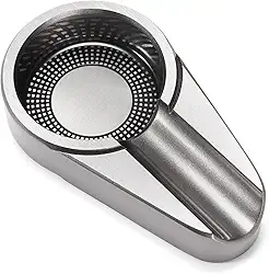 Cinzeiro de viagem para charuto, metal (prata)