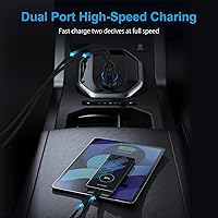 Vista 6 de Cargador de coche USB C de carga rápida, 38 W mini cargador USB de coche PD y QC 3.0 2 puertos cargador de coche carga rápida para iPhone 14 13 12