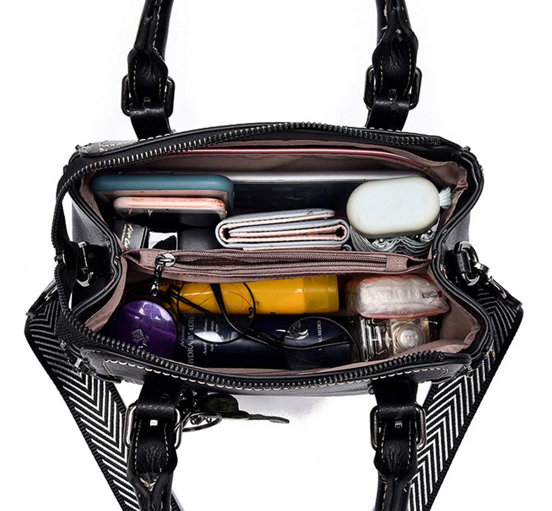 BUKESIYI Mujer Bolsos Bandolera Vestir Casual Bolsos de Mano Convertible PU Cuero Piel ES77139
