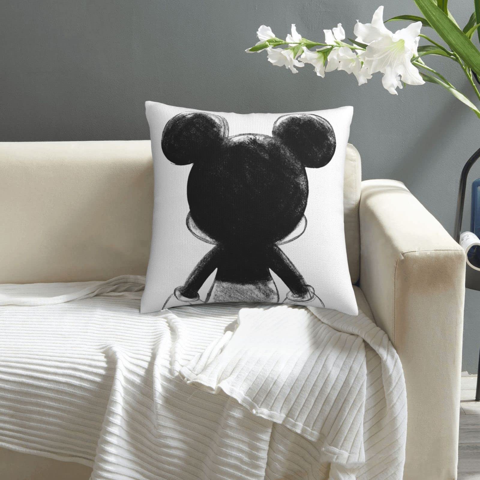 Amazon.co.jp: ミッキーマウス1 アニメ クッションカバー もふもふ