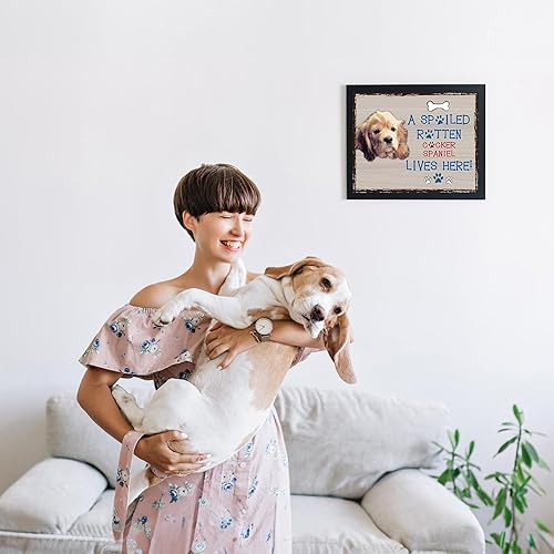 Miniatura 4 de Cocker Spaniel Lives Here - Funny Animal Wall Art Decor, Cocker Spaniel Wall Art Pet Print is Perfect for Home, Kitchen, Cave, Bar & Garage Decor,