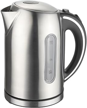 MegaChef Silver Electric Kettle, 1.7L
