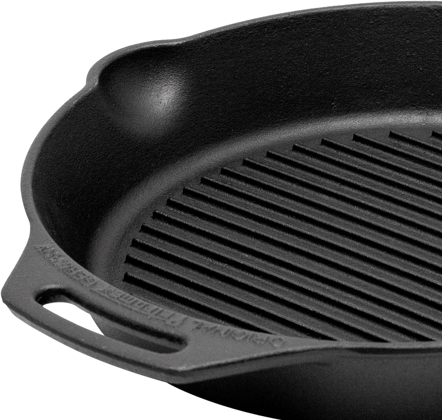 Petromax Grill pan, Steak pan with Handle, fire pan with Grooves (Diameter 30 cm with Handle)