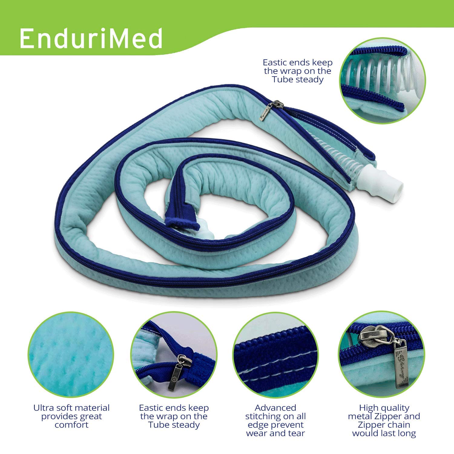 EnduriMed CPAP Hose Cover 6ft Comfort Sleeve for Heated Tubing 100