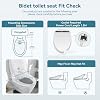 ARTETHYS Electronic Smart Bidet Toilet Seat with Warm Air Drying, Heated Seat Bidet with Remote Control Self-Cleaning Nozzle Adjustable Warm Water Power Saving, Elongated