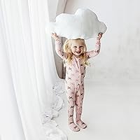 Vista 5 de KicKee Baby & Toddler - Pijama de viscosa ultrasuave de bambú con patas abatibles y puños