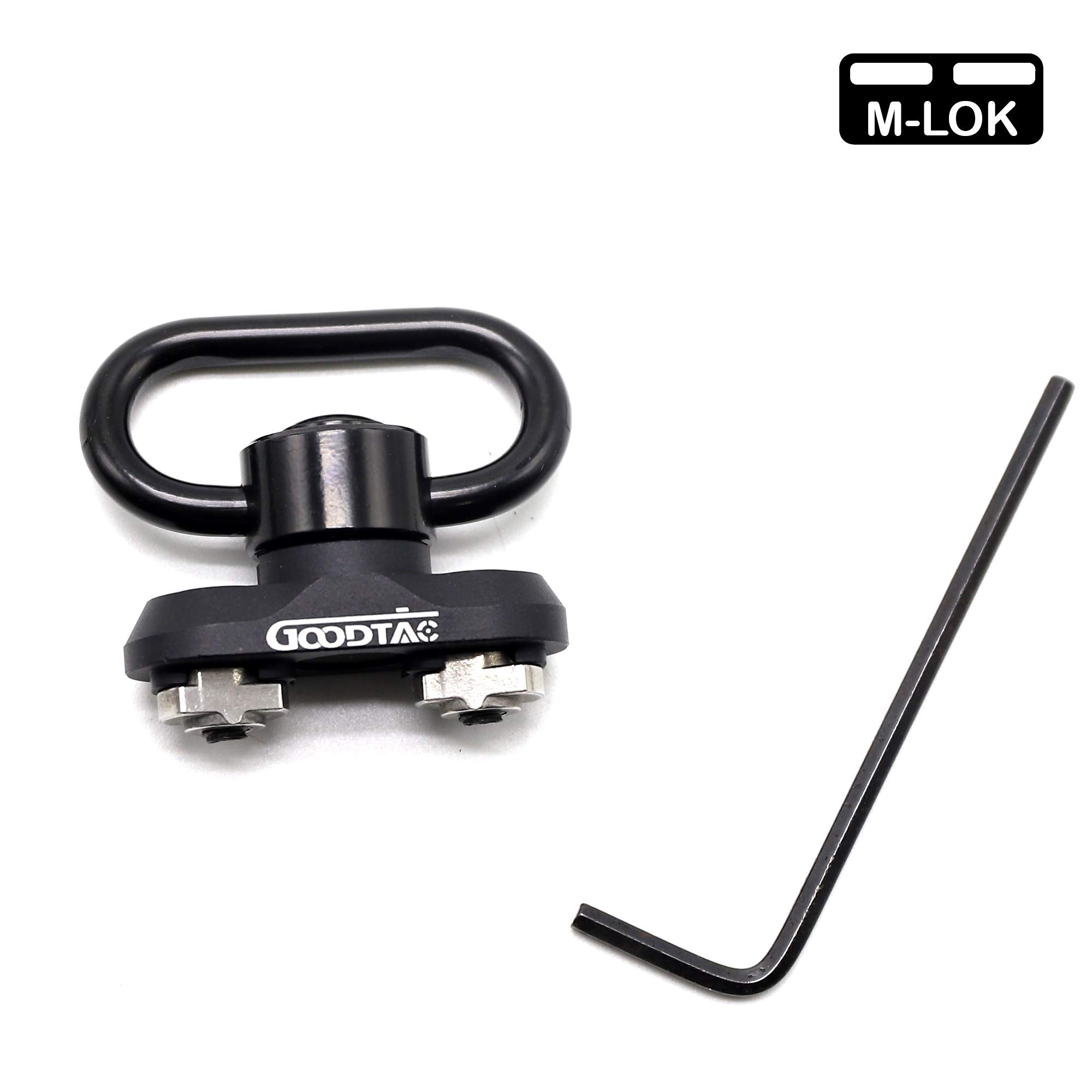 GOODTAC QD Sling Mount Sling Sling Sling Swivel 1,25 cala Adapter Mocowanie do szyny M-lok, czarny