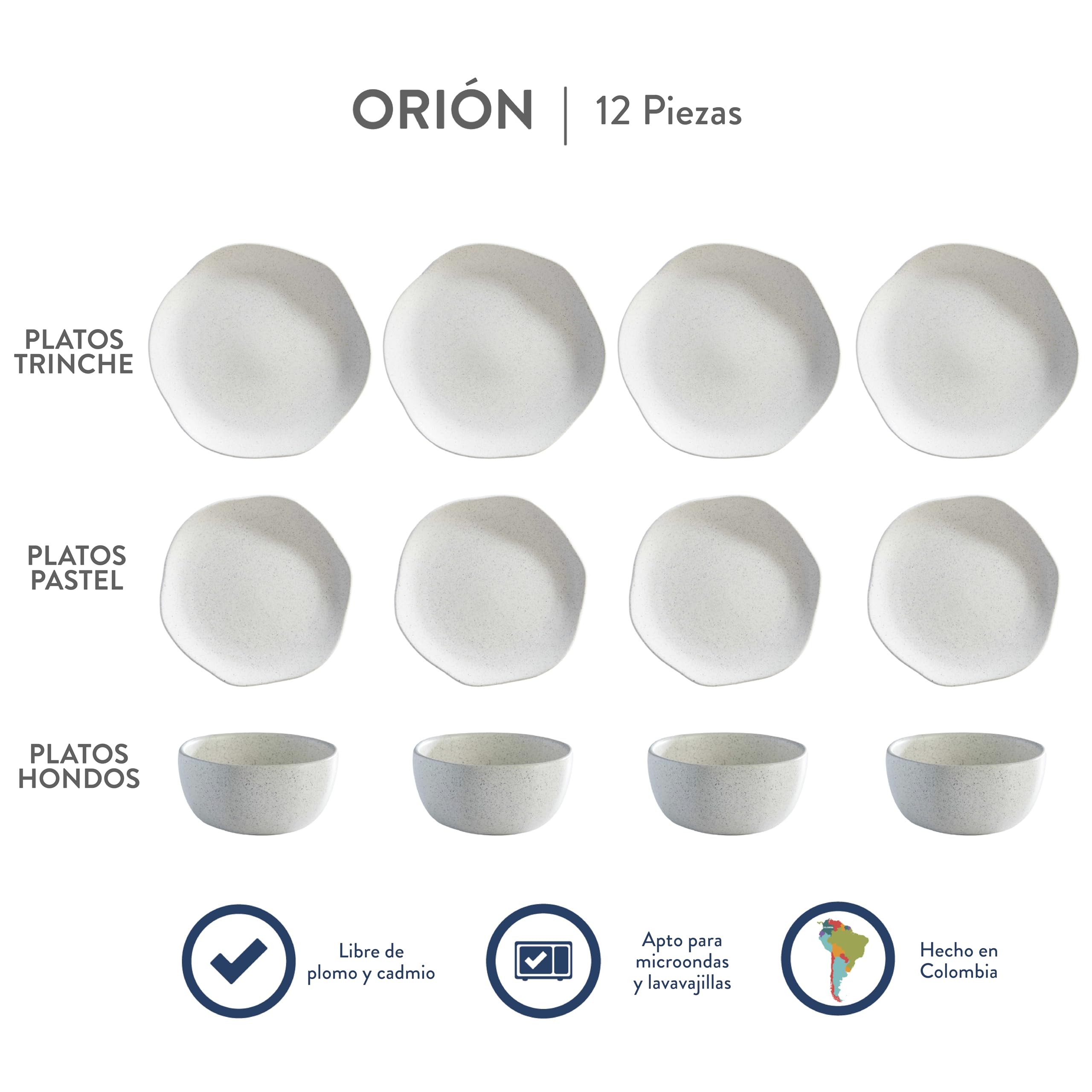 Amazon.com | Corona Dinnerware Set 12– piece, Plates and Bowls Set