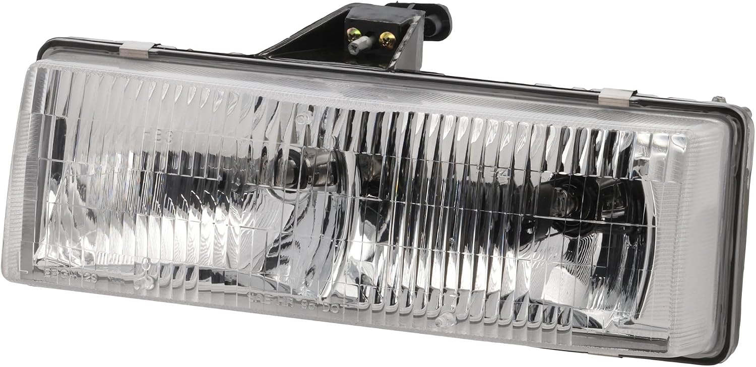 Compatible with 95-05 Astro Safari Front Headlight Headlamp Head Light Lamp with Bulb Left Driver Side