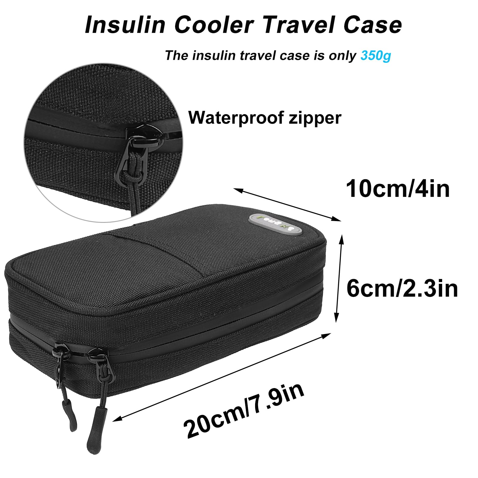 JAKAGO Waterproof Insulin Cooler Travel Case,Lightweight and Super Strong Insulation Insulin Pen Case - Image 4