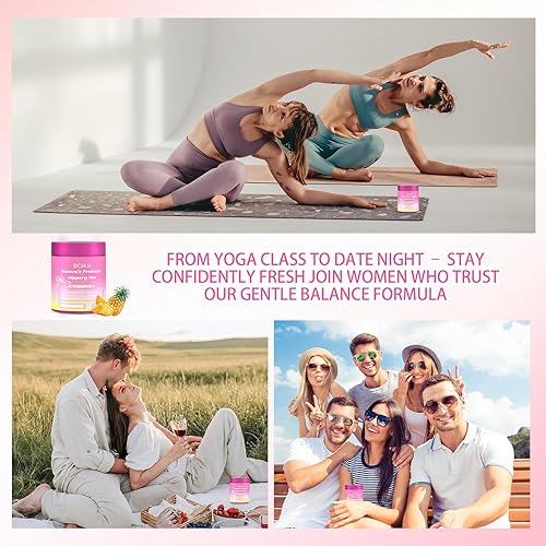 Miniatura 5 de Her Juicy - Gomitas de probióticos femeninos, olmo resbaladizo probiótico para mujer, gomitas de piña para mujeres, equilibrio de pH, digestivo,