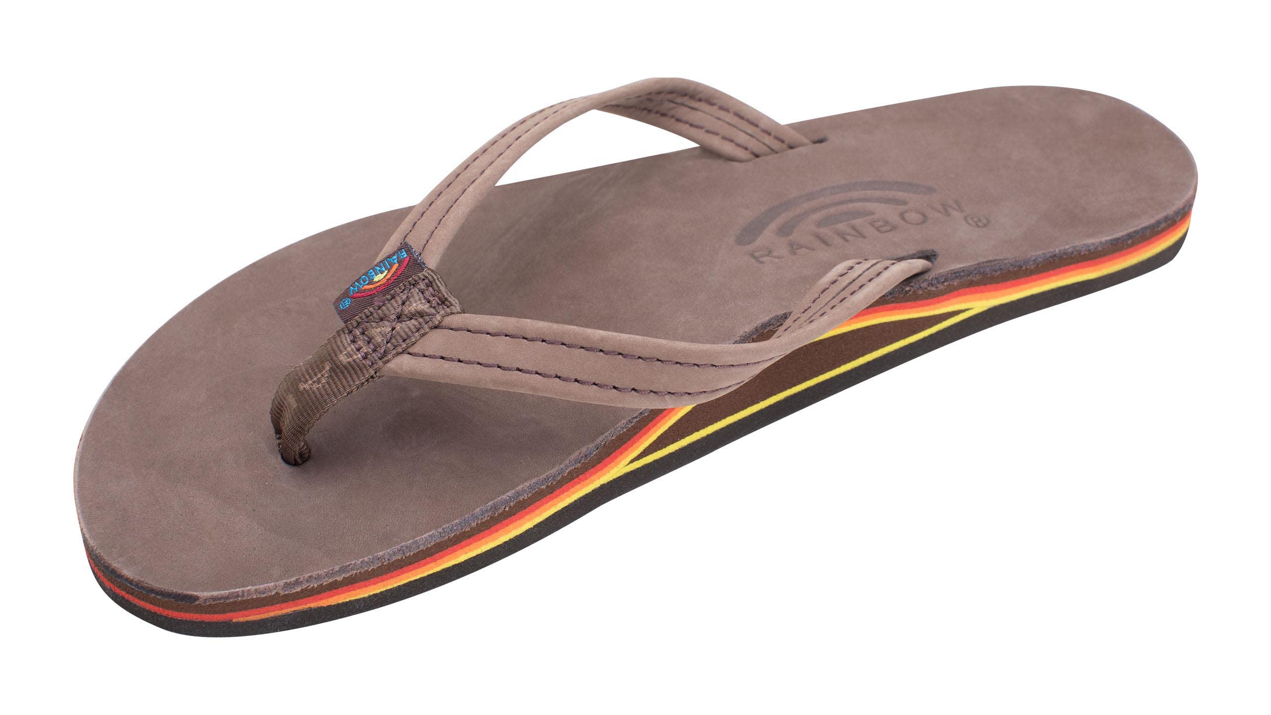 Rainbow Sandals Women's Single Layer Leather Sandal Narrow Strap