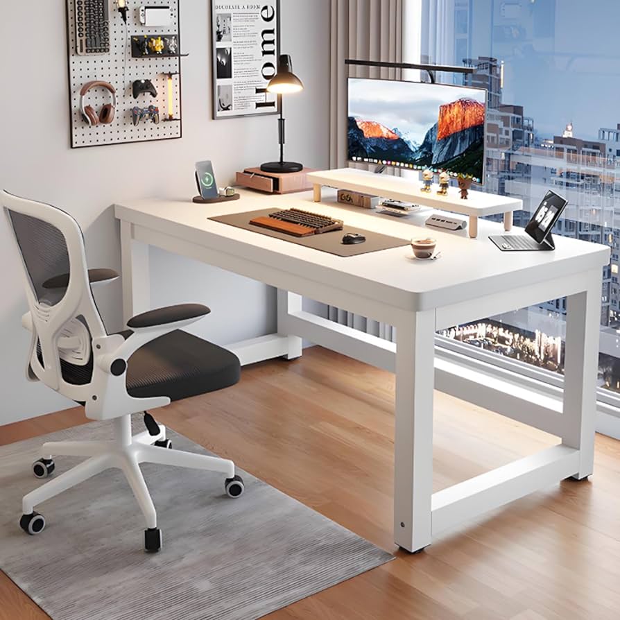 【組立済み】ワークデスク パソコンデスク 160cm ホワイト 組立済み】 ワークデスク パソコンデスク 160cm ホワイト