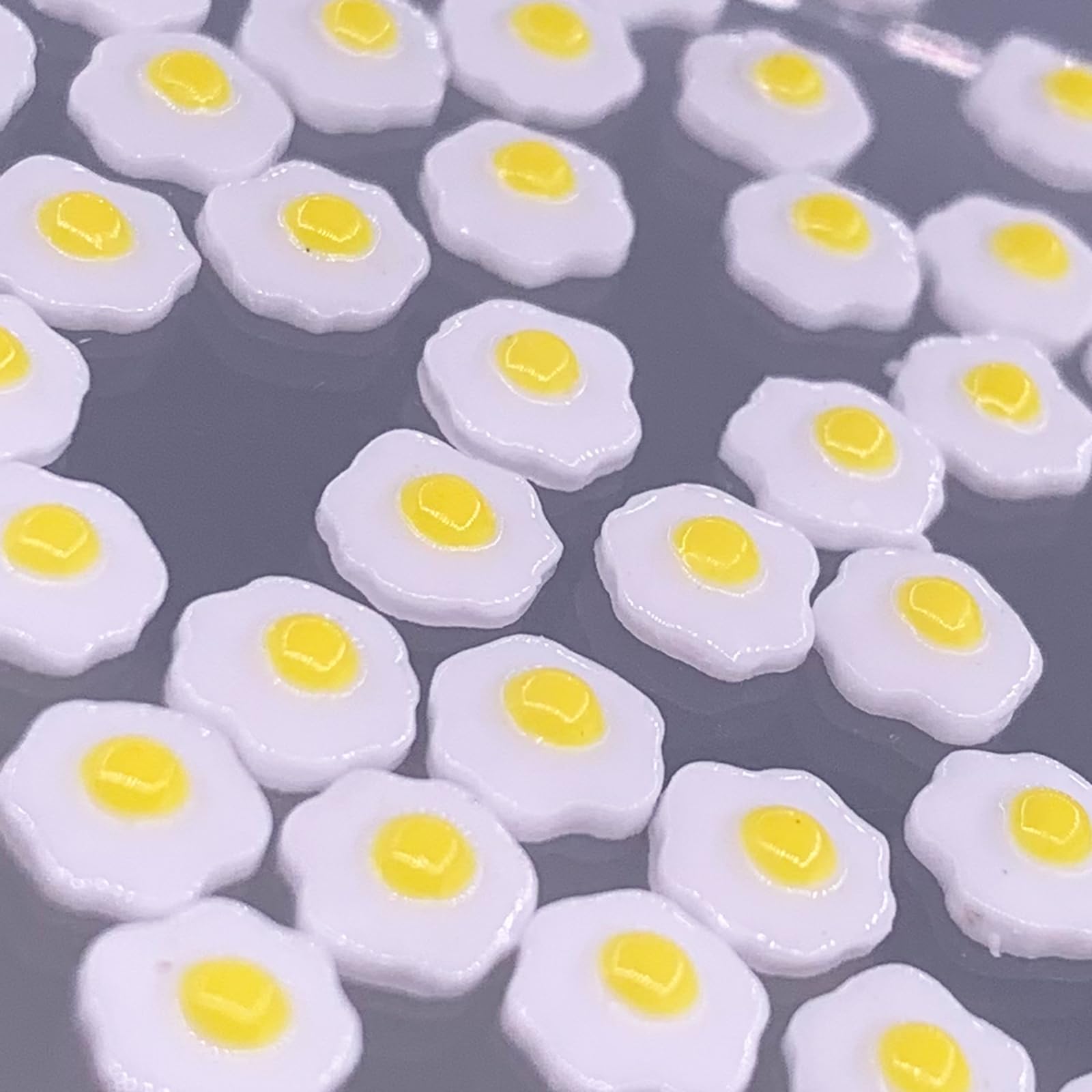 Amazon.co.jp: ファイニエ ネイルパーツ 目玉焼き 食べ物 6mm