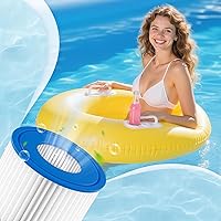 Vista 5 de Paquete de 12 cartuchos de filtro para bañera de hidromasaje tipo VI compatibles con Coleman SaluSpa 90353E, 58323E, 53323, bomba de piscina