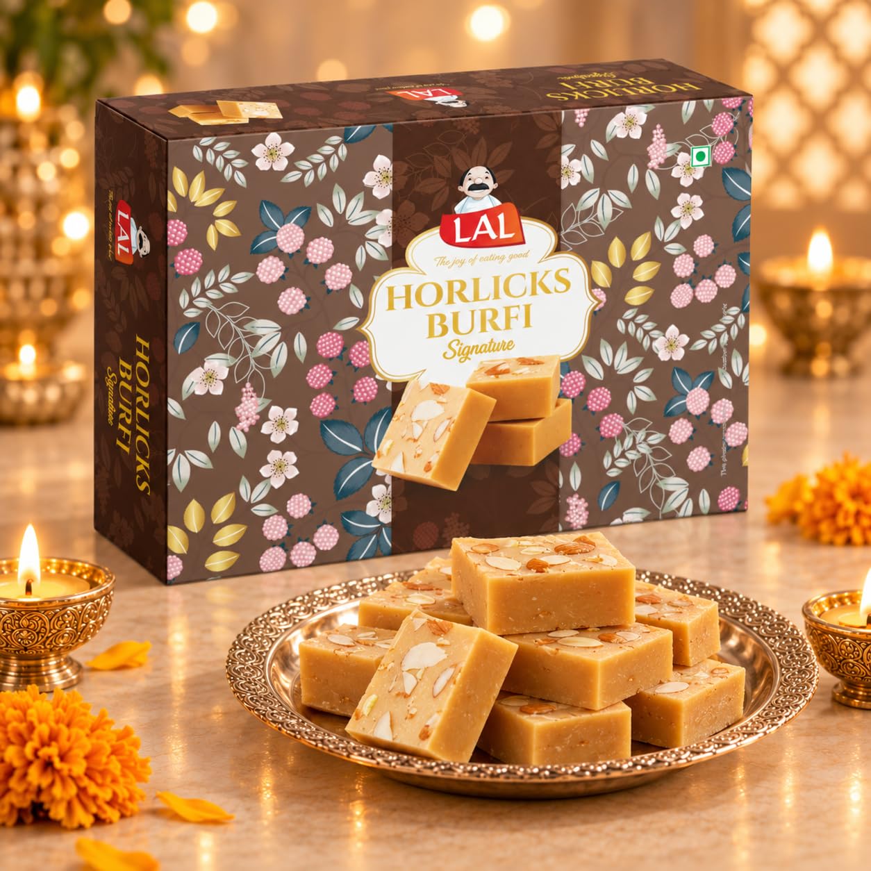 Lal Sweets Horlicks Burfi 400g | Traditional Indian Mithai