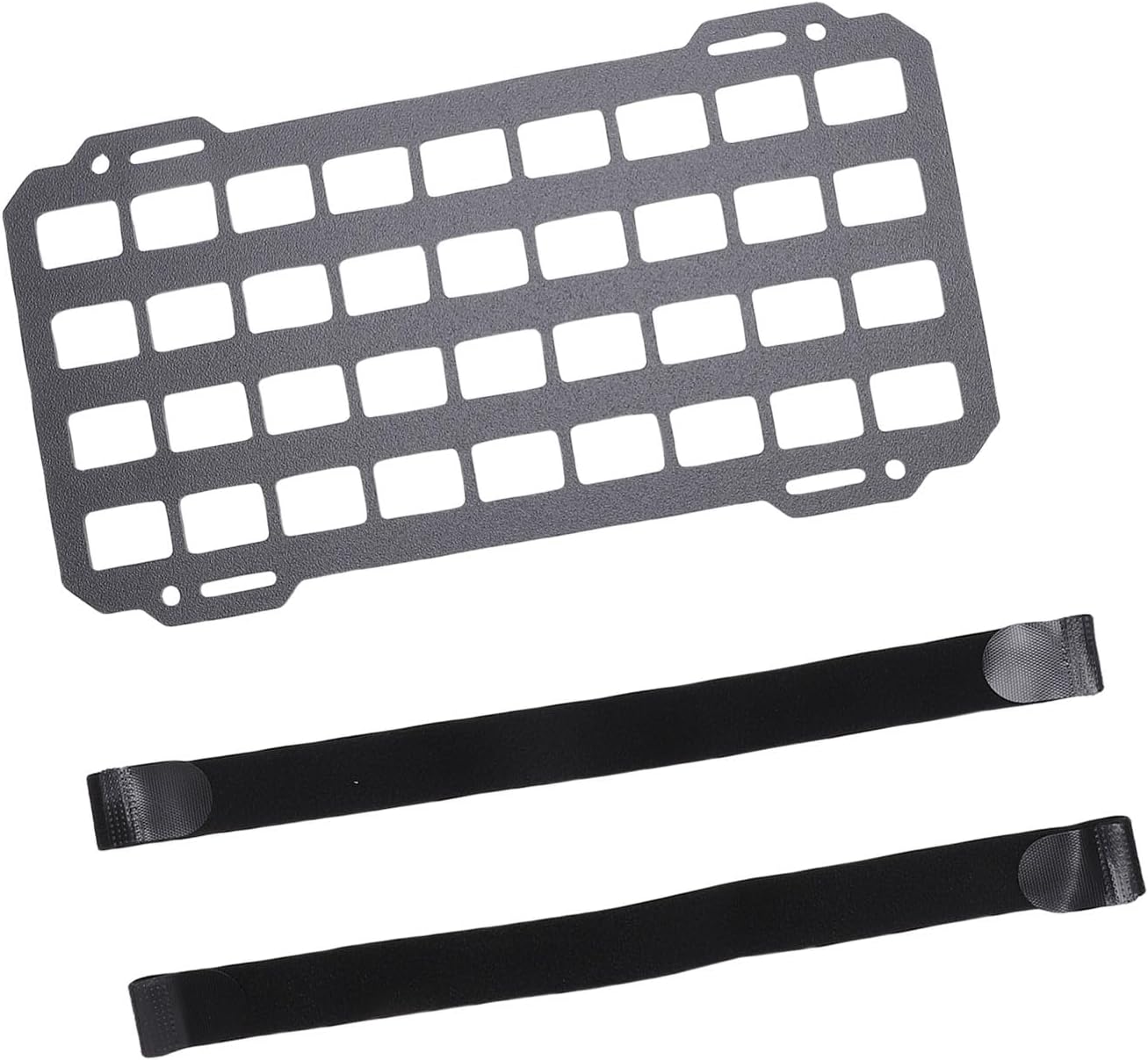 Car Visor Molle Mount Plate, EDC Pouch Tool Holster Bag Holder for Sun Visor, Headrest & Seatback, No Tools Installation