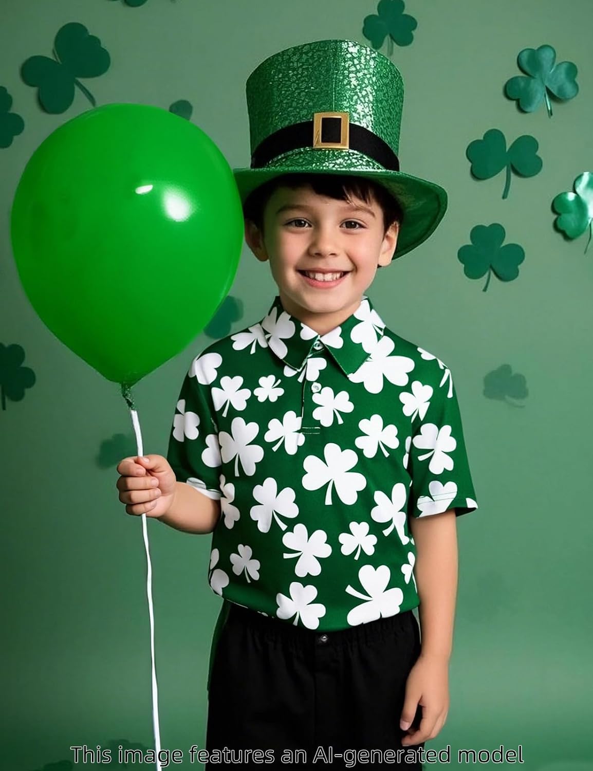 Boys Holiday Golf Polo Novelty Short Sleeve Shirts