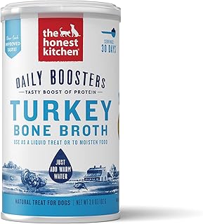 The Honest Kitchen Daily Boosters: Instant Turkey Bone Broth With Turmeric, 3.6 Oz