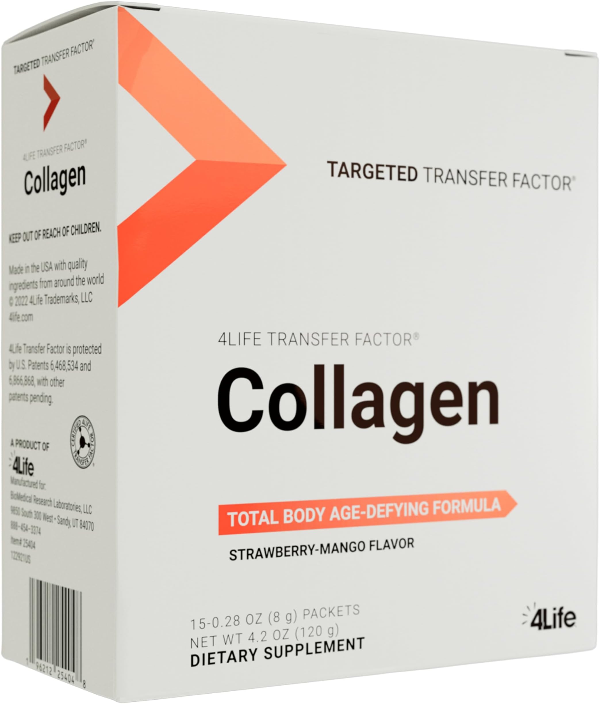 Transfer Factor Collagen - Formula with Vitamins and 5 Types of Collagen - Hair, Skin, and Nail Support - 15 Packets