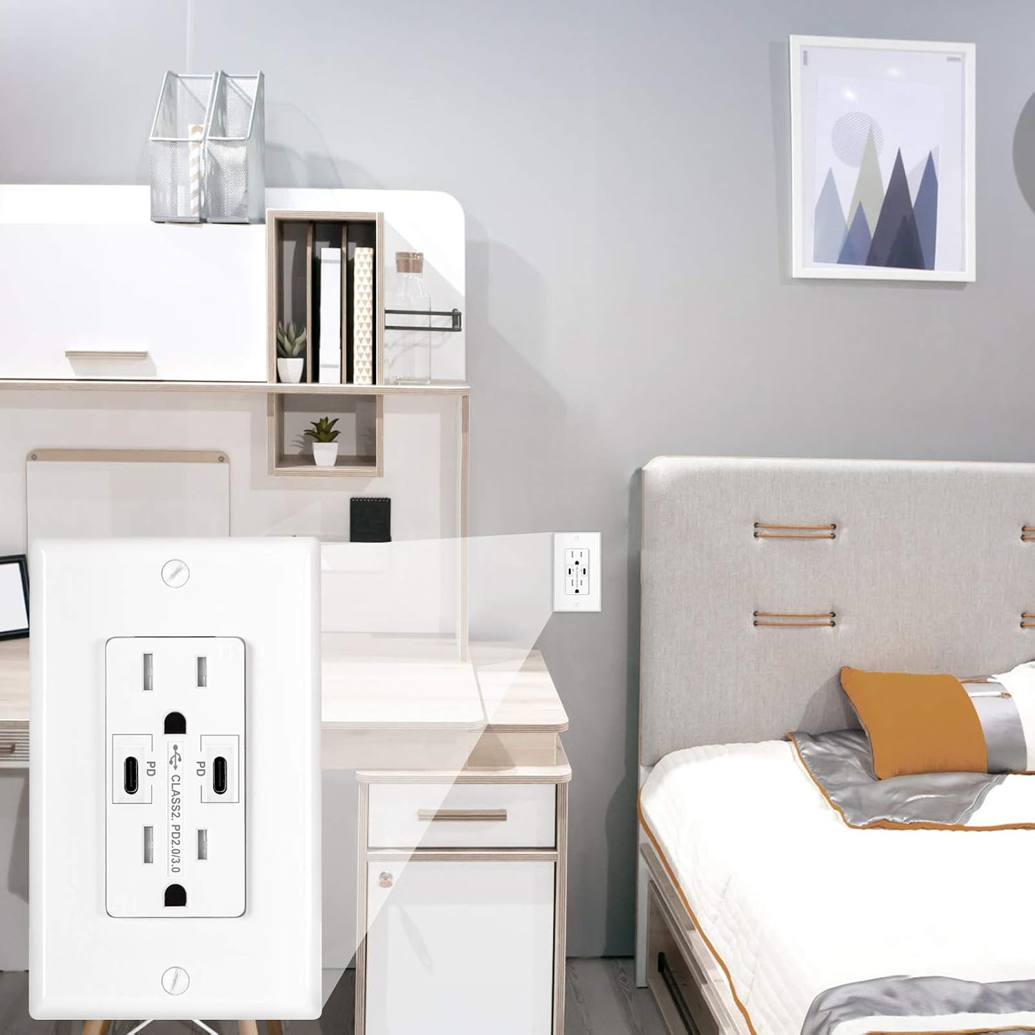 Black Friday - 50% OFF GUKIBO 36W Quick Charge PD QC 3.0 USB C Outlet, 2 Pack USB Outlets Receptacles,15A USB Wall Outlets, Fast Charge Dual Type C Duplex Tamper-Resistant Electrical USB Outlets Plug Home Decor Flash Deals - 70% OFF GUKIBO 36W Quick Charge PD QC 3.0 USB C Outlet, 2 Pack USB Outlets Receptacles,15A USB Wall Outlets, Fast Charge Dual Type C Duplex Tamper-Resistant Electrical USB Outlets Plug Home Decor