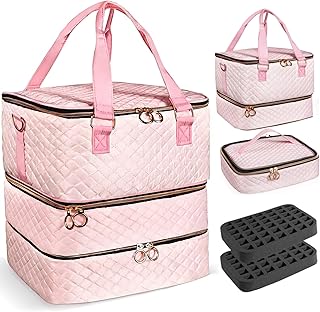 Estuche organizador de esmalte de uñas, capac...